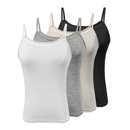 modal tank top 36 wider and wider Versatile slim-fit vest suspenders sexy sling fashion simple girls' camisole multiple sizes and colors self-designed women's modal tank top sling wider and wider factory wholesale support customized samples NO.36