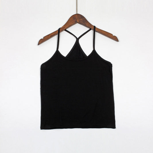 modal tank top 42 Versatile slim-fit vest suspenders sexy sling fashion simple girls' camisole multiple sizes and colors self-designed women's modal tank top sling factory wholesale support customized samples NO.42