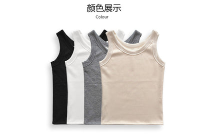 modal tank top  13 plus velvet ribbing tank top Slim vest sling new style fashionable sling simple versatile girls' camisole multiple sizes and colors self-designed women's modal tank top plus velvet factory wholesale support customized samples NO.13