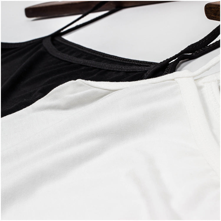 modal tank top 44 Versatile slim-fit vest suspenders sexy sling fashion simple girls' camisole multiple sizes and colors self-designed women's modal tank top sling factory wholesale support customized samples NO.44