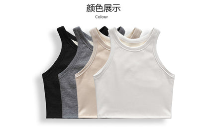 modal tank top  9 plus velvet Slim vest sling new style fashionable sling simple versatile girls' camisole multiple sizes and colors self-designed women's modal tank top plus velvet factory wholesale support customized samples NO.9