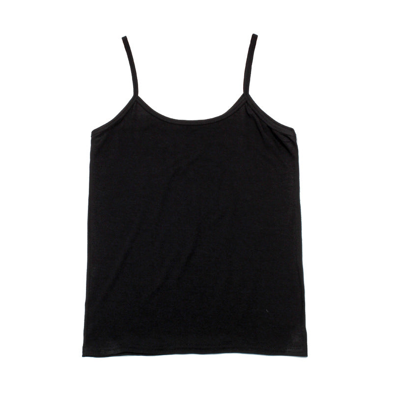 modal tank top 27 Versatile slim-fit vest suspenders sexy sling fashion simple girls' camisole multiple sizes and colors self-designed women's modal tank top sling factory wholesale support customized samples NO.27