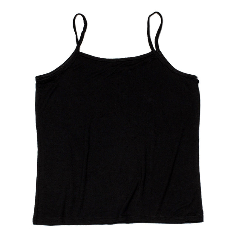 modal tank top 35 wider and wider Versatile slim-fit vest suspenders sexy sling fashion simple girls' camisole multiple sizes and colors self-designed women's modal tank top sling wider and wider factory wholesale support customized samples NO.35