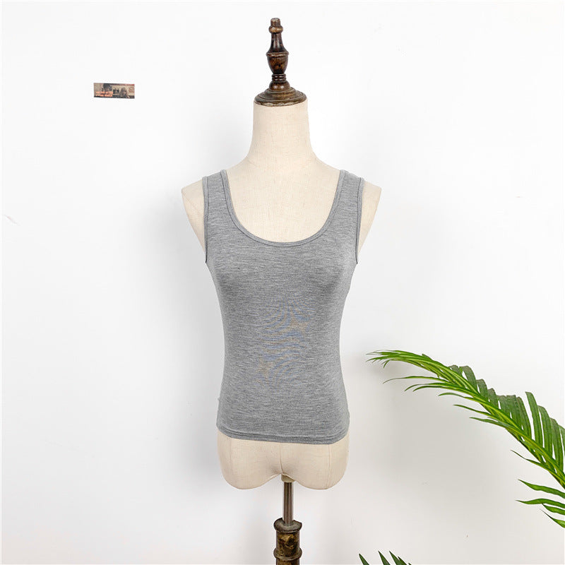 modal tank top 50 Versatile slim-fit vest suspenders sexy sling fashion simple girls' camisole multiple sizes and colors self-designed women's modal tank top sling factory wholesale support customized samples NO.50