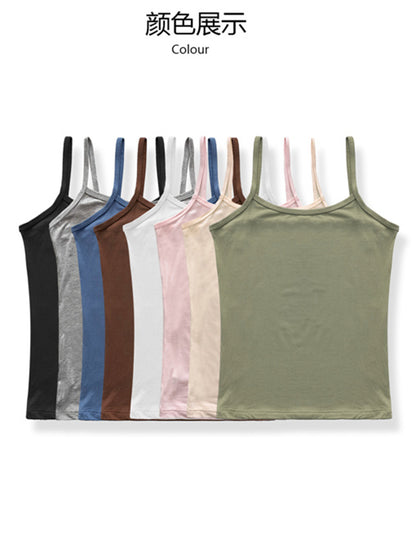 modal tank top 40 Versatile slim-fit vest suspenders sexy sling fashion simple girls' camisole multiple sizes and colors self-designed women's modal tank top sling factory wholesale support customized samples NO.40