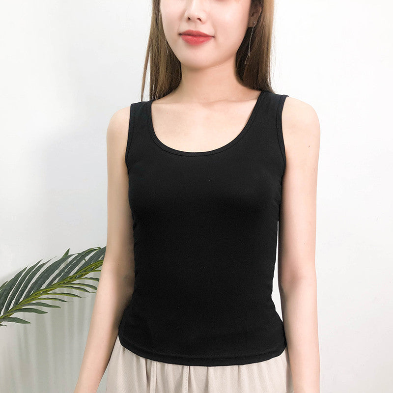 modal tank top 16 Versatile slim-fit vest suspenders sexy sling fashion simple girls' camisole multiple sizes and colors self-designed women's modal tank top sling factory wholesale support customized samples NO.16