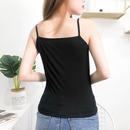 modal tank top 8 Versatile slim-fit vest suspenders sexy sling fashion simple girls' camisole multiple sizes and colors self-designed women's modal tank top sling factory wholesale support customized samples NO.8