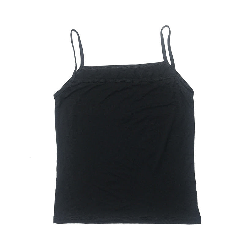 modal tank top 8 Versatile slim-fit vest suspenders sexy sling fashion simple girls' camisole multiple sizes and colors self-designed women's modal tank top sling factory wholesale support customized samples NO.8