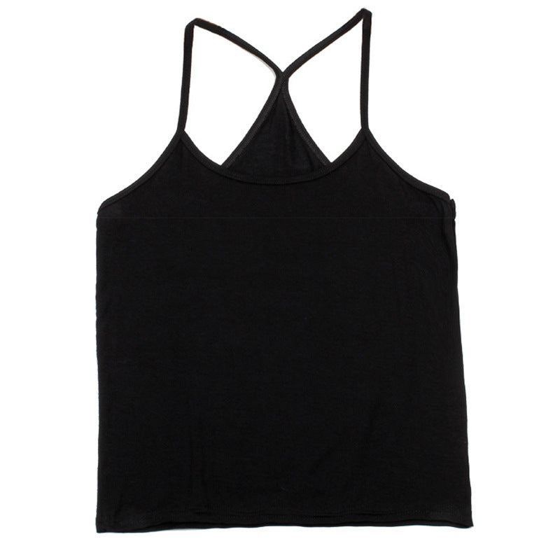 modal tank top 13 Versatile slim-fit vest suspenders sexy sling fashion simple girls' camisole multiple sizes and colors self-designed women's modal tank top sling factory wholesale support customized samples NO.13