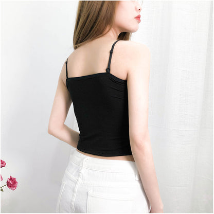 modal tank top 21 Versatile slim-fit vest suspenders sexy sling fashion simple girls' camisole multiple sizes and colors self-designed women's modal tank top sling factory wholesale support customized samples NO.21