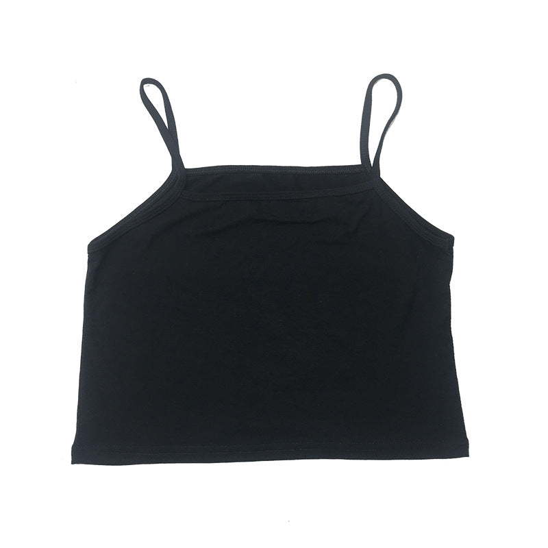 modal tank top 22 Versatile slim-fit vest suspenders sexy sling fashion simple girls' camisole multiple sizes and colors self-designed women's modal tank top sling factory wholesale support customized samples NO.22