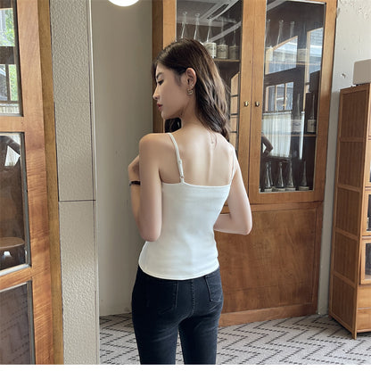 modal tank top  18 plus velvet Slim vest sling new style fashionable sling simple versatile girls' camisole multiple sizes and colors self-designed women's modal tank top plus velvet factory wholesale support customized samples NO.18