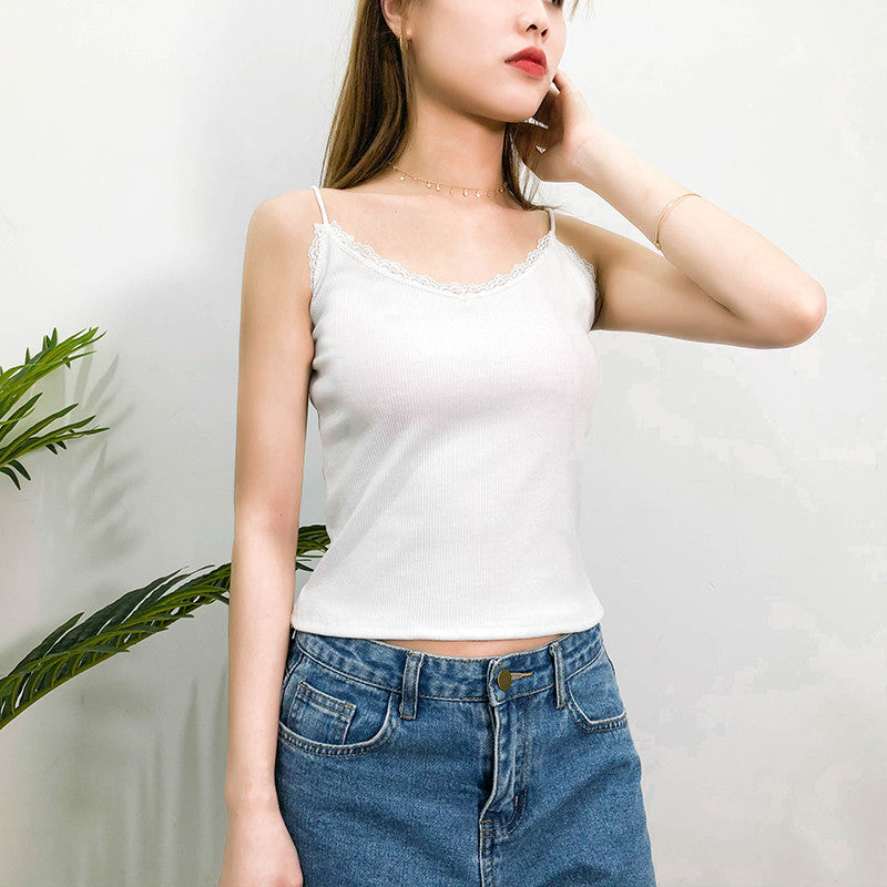 modal tank top 20 Versatile slim-fit vest suspenders sexy sling fashion simple girls' camisole multiple sizes and colors self-designed women's modal tank top sling factory wholesale support customized samples NO.20