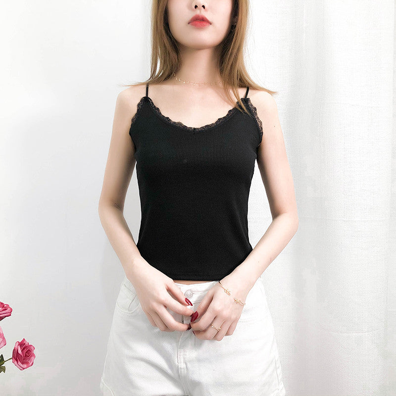 modal tank top 20 Versatile slim-fit vest suspenders sexy sling fashion simple girls' camisole multiple sizes and colors self-designed women's modal tank top sling factory wholesale support customized samples NO.20