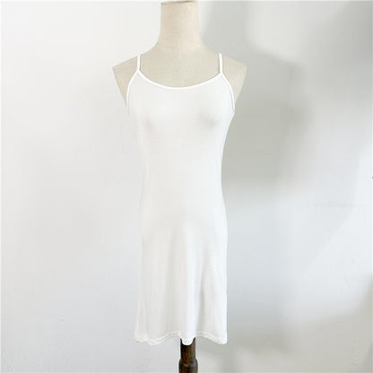 Fashionable simple and versatile self-designed women's modal dress Factory wholesale supports customized samples NO.1