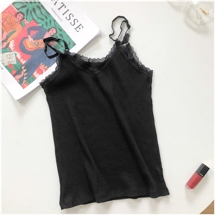 modal tank top 47 Versatile slim-fit vest suspenders sexy sling fashion simple girls' camisole multiple sizes and colors self-designed women's modal tank top sling factory wholesale support customized samples NO.47