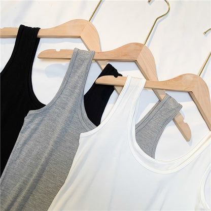 modal tank top 50 Versatile slim-fit vest suspenders sexy sling fashion simple girls' camisole multiple sizes and colors self-designed women's modal tank top sling factory wholesale support customized samples NO.50