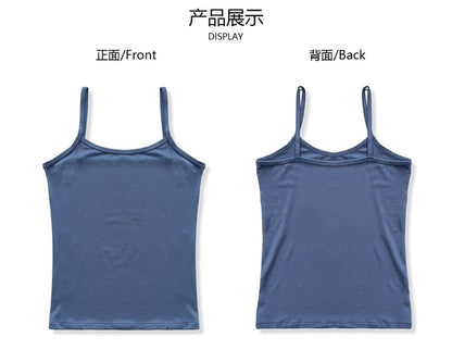 modal tank top 40 Versatile slim-fit vest suspenders sexy sling fashion simple girls' camisole multiple sizes and colors self-designed women's modal tank top sling factory wholesale support customized samples NO.40