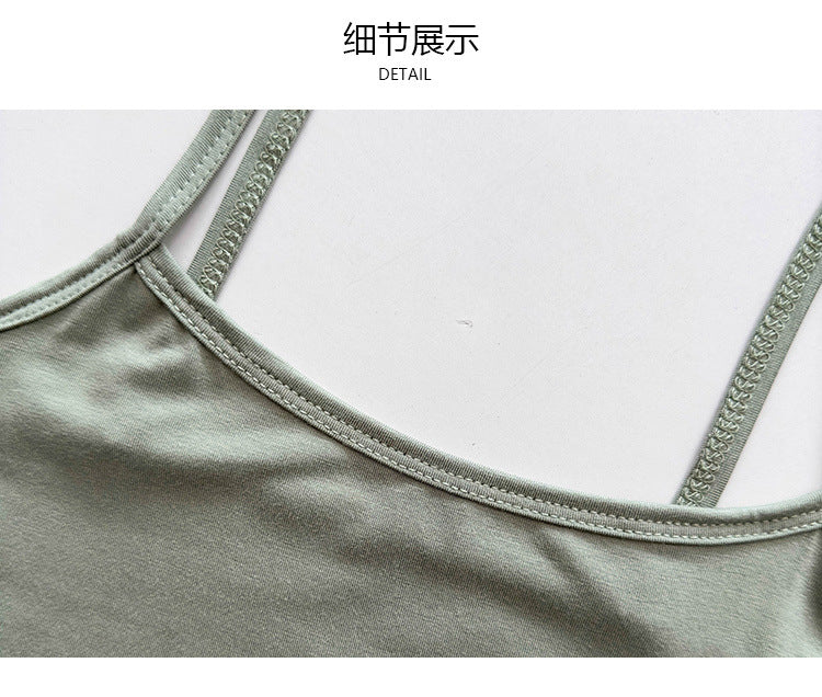 modal tank top 40 Versatile slim-fit vest suspenders sexy sling fashion simple girls' camisole multiple sizes and colors self-designed women's modal tank top sling factory wholesale support customized samples NO.40